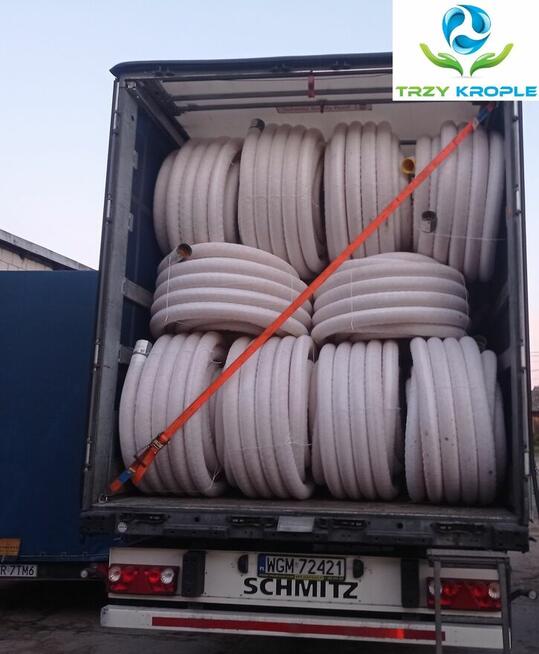 Rura drenarska fi100 melioracyjna pełna bez dziur do rynien