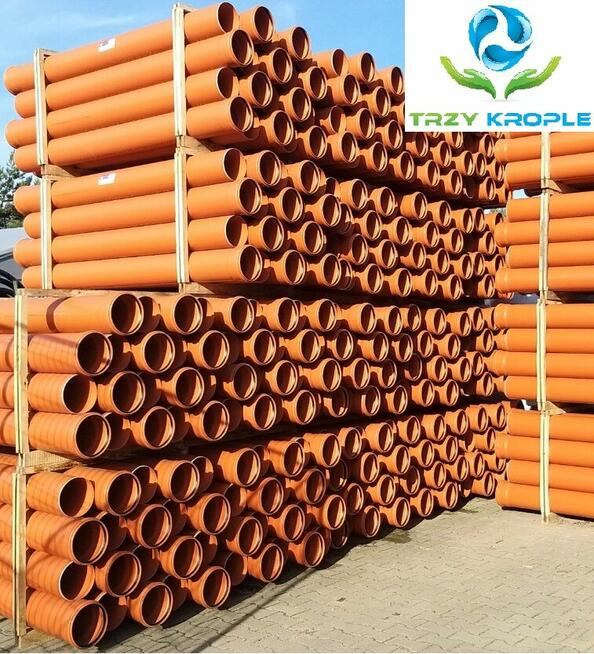 Rura kanalizacyjna fi 160 2m PCV pomarańczowa