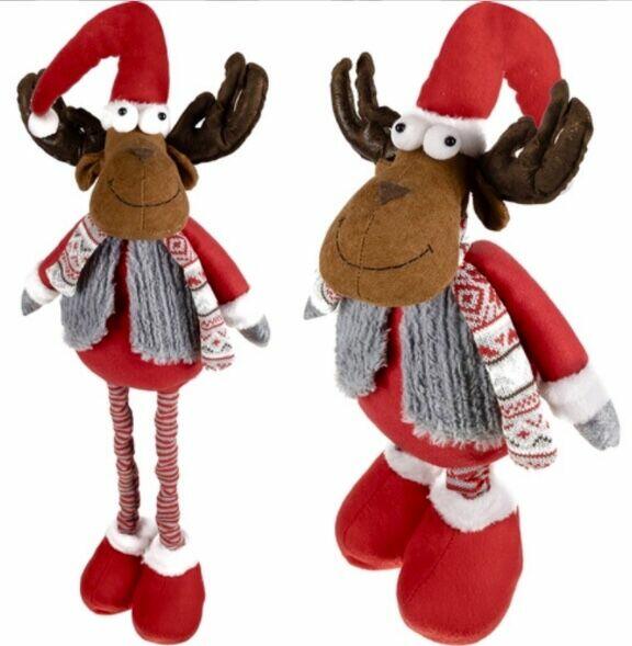 RENIFER RENIFEREK ŚWIĄTECZNY REGULOWANY 88cm OZDOBA DEKORACJ