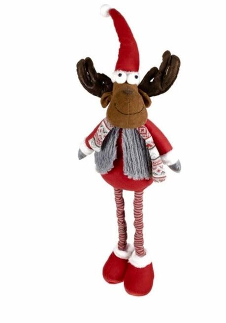 RENIFER RENIFEREK ŚWIĄTECZNY REGULOWANY 88cm OZDOBA DEKORACJ