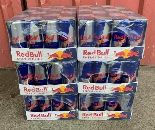 Napoje energetyczne RedBull dostępne hurtowo