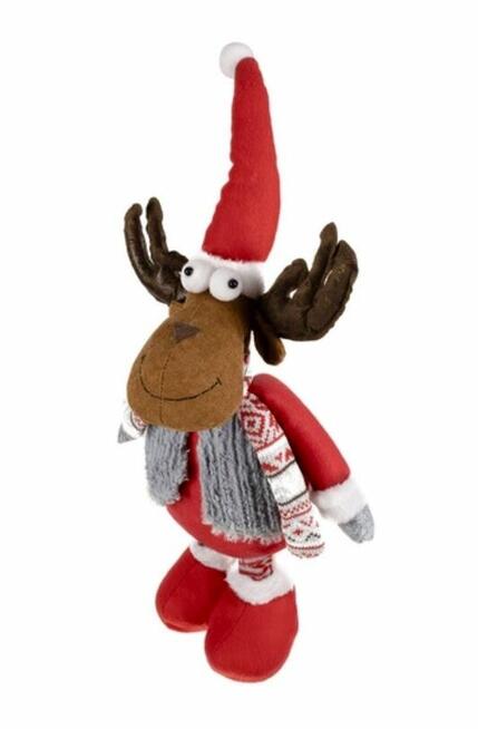 RENIFER RENIFEREK ŚWIĄTECZNY REGULOWANY 88cm OZDOBA DEKORACJ