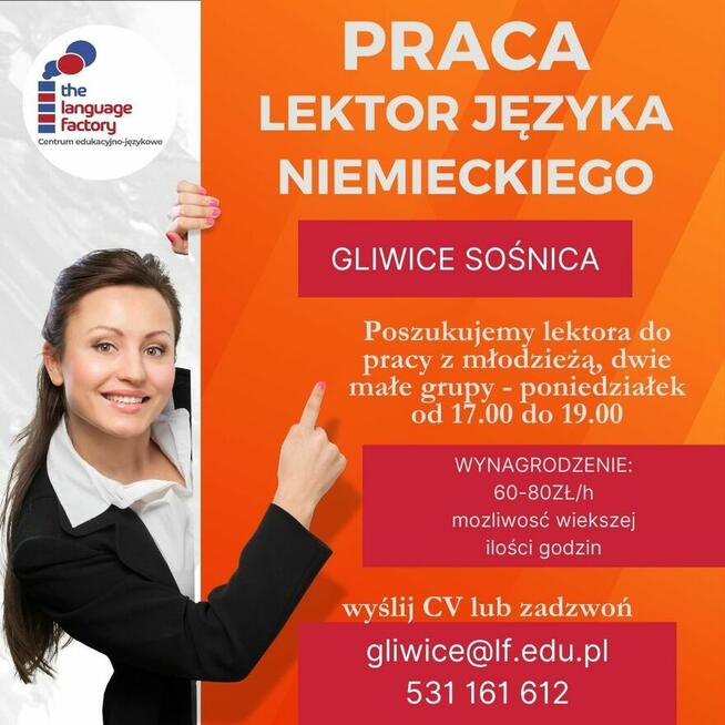 Lektor języka niemieckiego Gliwice Sośnica