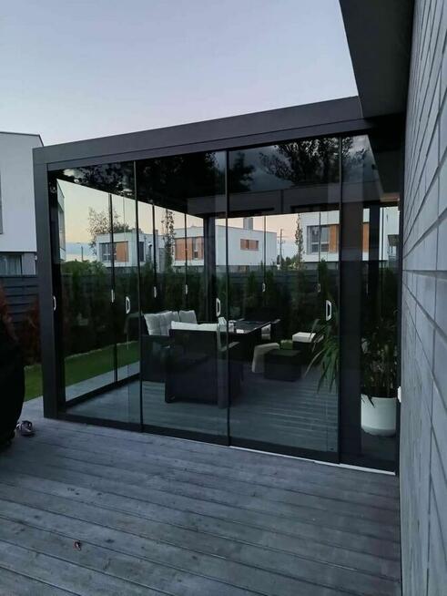 Pergola aluminiowa lamelowa egroSolidy 3x 3,98