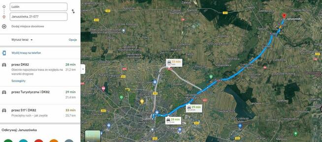 Działka budowlana 1144 m², Januszówka, gmina Spiczyn