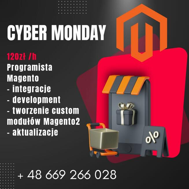 Programista Magento 2 - 120zł/h - CYBER MONDAY