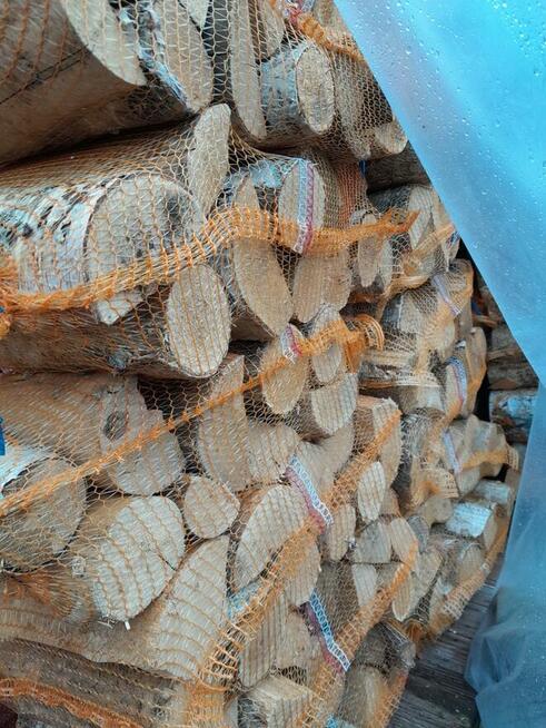 Drewno kominkowe opałowe rozpałka dąb buk modrzew brzoza