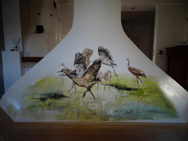 Okap kuchenny kominowy narożny narożnikowy