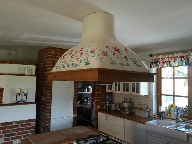 Okap Kuchenny Wyspowy + pochłaniacz okap kominowy