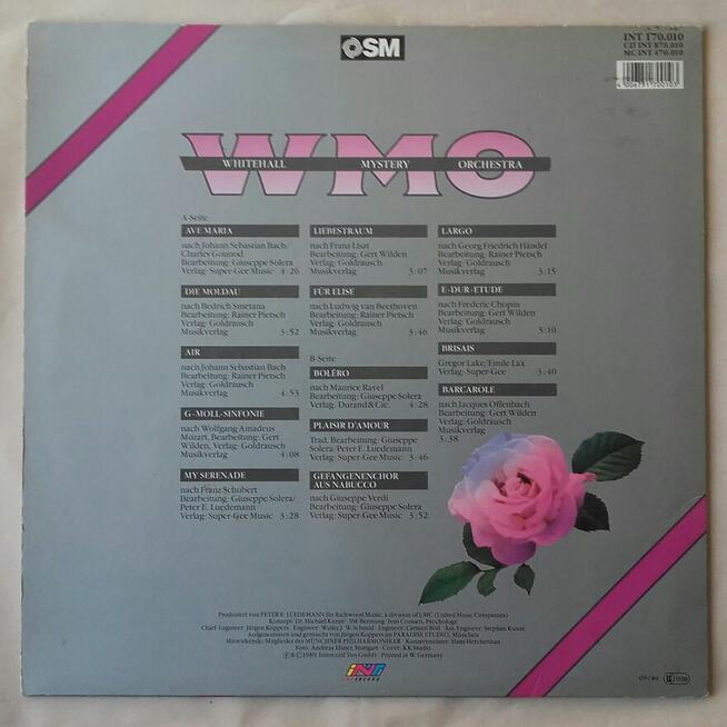 Whitehall Mystery Orchestra, muzyka klasyczna, winyl 1989 r.