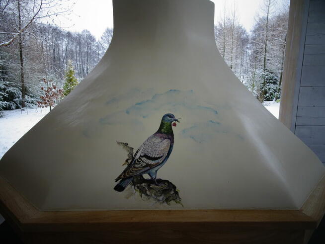 Okap kuchenny kominowy narożny narożnikowy