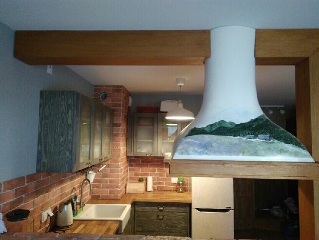 Okap Kuchenny Wyspowy + pochłaniacz okap kominowy