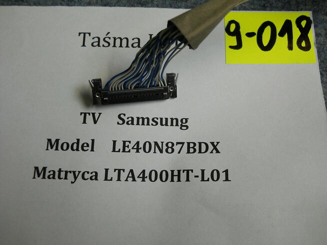 Taśma LVDS z TV - Samsung LE40N87 BDX 9-018