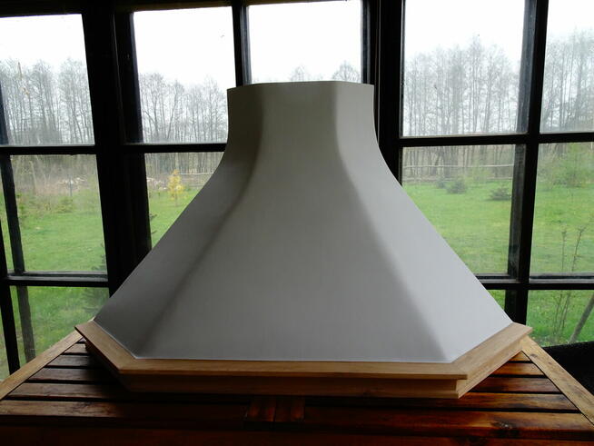 Okap kuchenny kominowy narożny narożnikowy