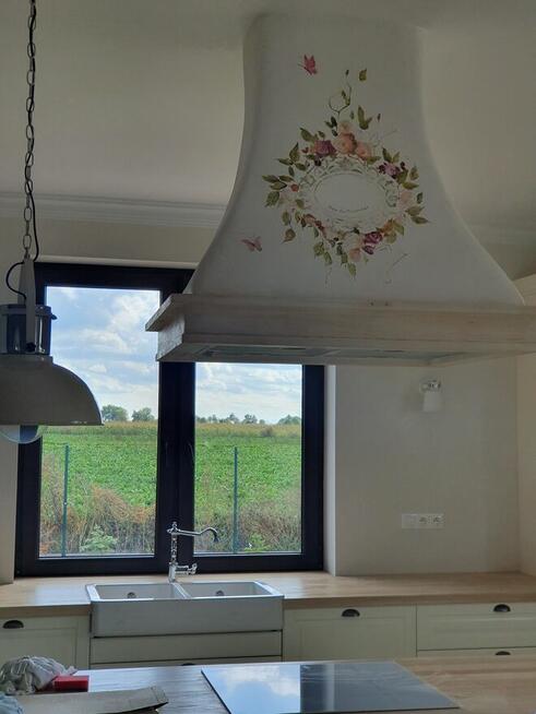 Okap Kuchenny Wyspowy + pochłaniacz okap kominowy