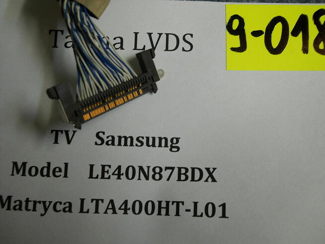 Taśma LVDS z TV - Samsung LE40N87 BDX 9-018