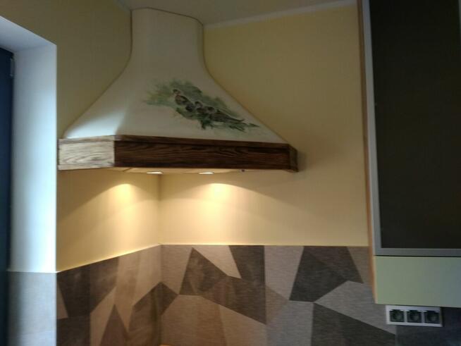 Okap kuchenny kominowy narożny narożnikowy