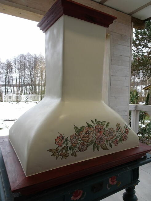 Okap Kuchenny Wyspowy + pochłaniacz okap kominowy