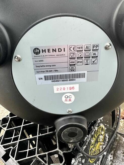 Kociołek do zupy, HENDI, 8L