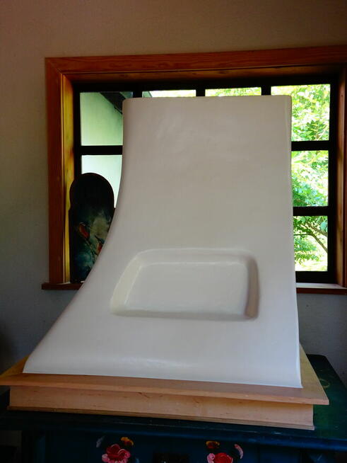 Okap kuchenny kominowy narożny narożnikowy