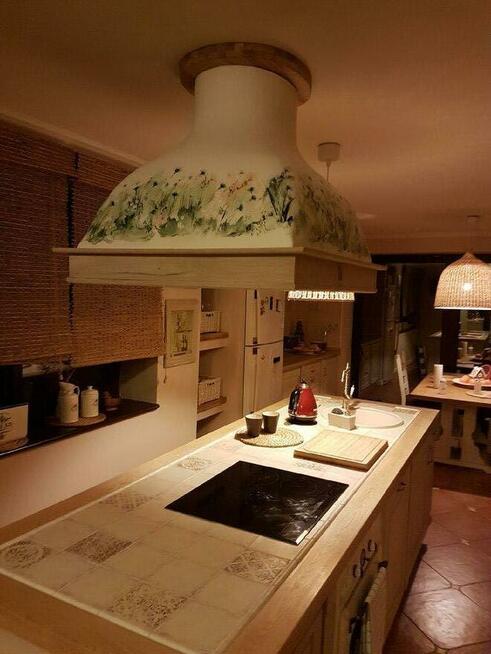 Okap Kuchenny Wyspowy + pochłaniacz okap kominowy