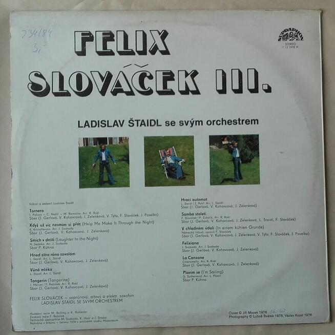 Felix Slovacek saksofon i Ladislav Staidl z orkiestrą