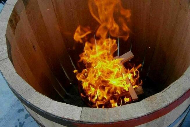 Beczka dębowa węgierska 5 litrów długi kran mosiężny