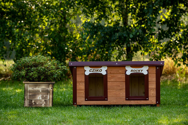 BUDA dla psa podwójna PRODUCENT Bez płyt Wzmacniana