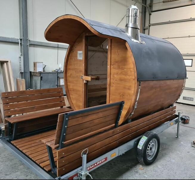 Sauna mobilna Discovery SPA Welleness na przyczepie 750 kg