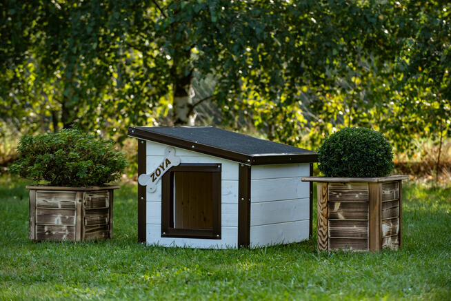 Buda dla psa do kojca/hodowli/schroniska wzmacniana