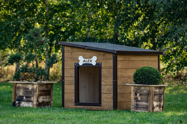 Buda dla psa do kojca/hodowli/schroniska wzmacniana