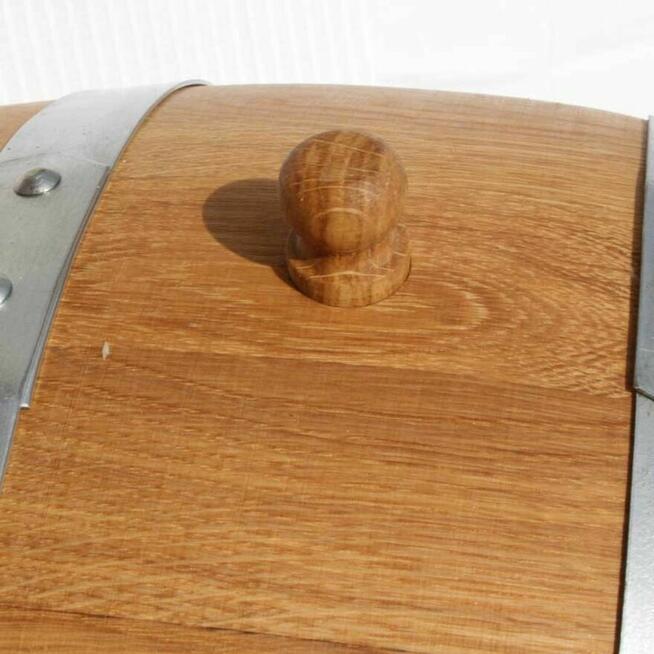 Beczka dębowa węgierska 5 litrów długi kran mosiężny