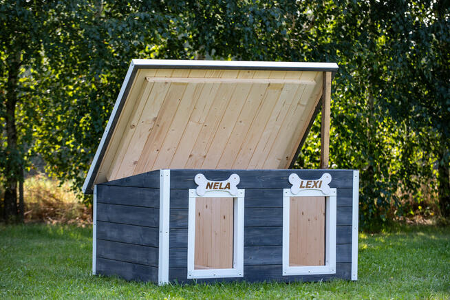 BUDA dla psa podwójna PRODUCENT Bez płyt Wzmacniana