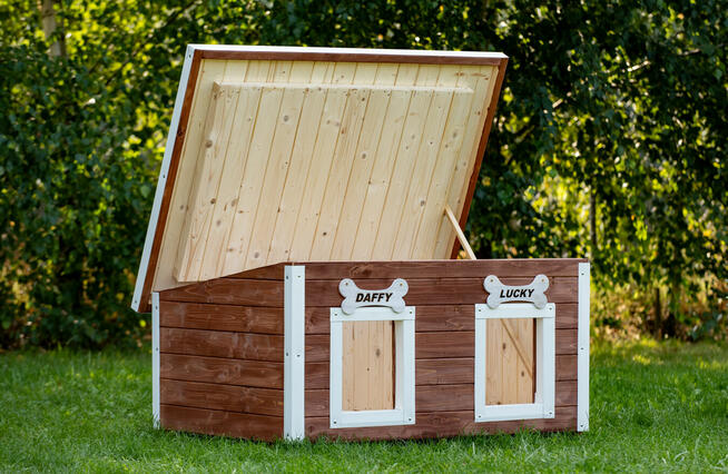 BUDA dla psa podwójna PRODUCENT Bez płyt Wzmacniana