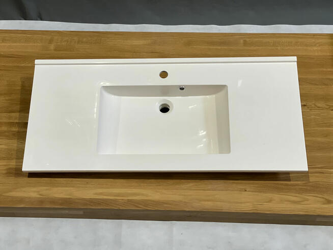 Umywalka meblowa, podwójne skrzydło, rant, 110x50 cm