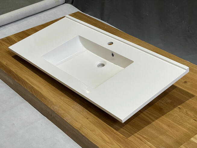 Umywalka meblowa, podwójne skrzydło, rant, 110x50 cm