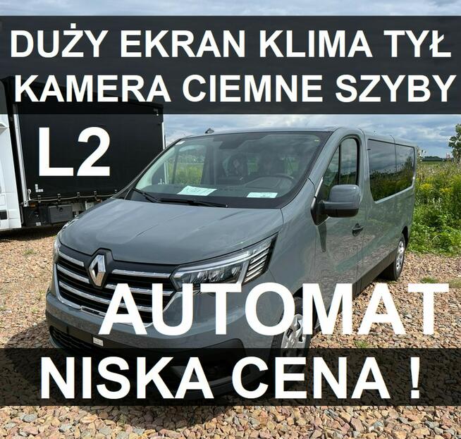 Renault Trafic L2 170KM 2,0  Klima tył  Full Led Duży Ekran Kamera Ciemne szyb 2365zł