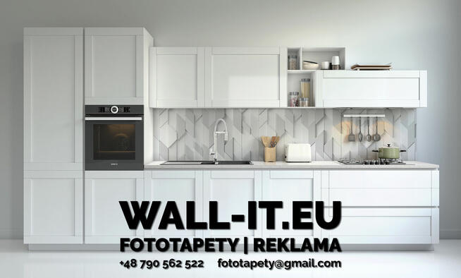 Do kuchni miedzy szafki j panel pcv na fizelinie wodoodporny