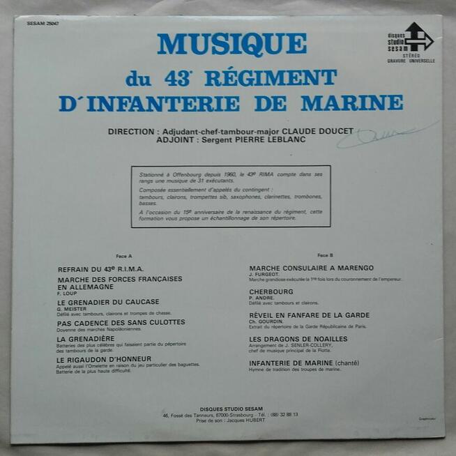 Francuskie marsze wojskowe, winyl ok. 1980 r.