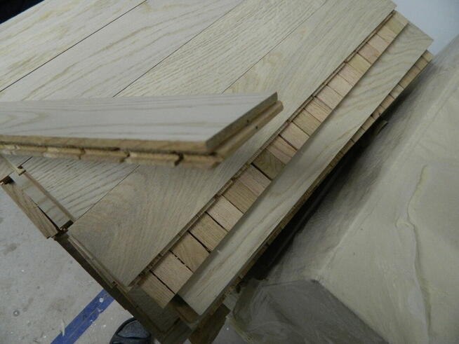 Parkiet 20m2 warstwowy 11m dąb elegance bielony 490x70