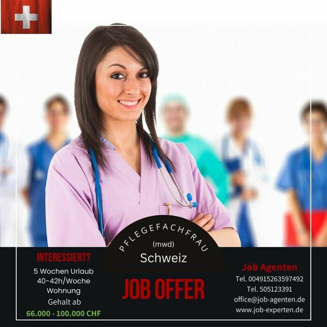 Pielęgniarka oferta pracy w Szwajcarii