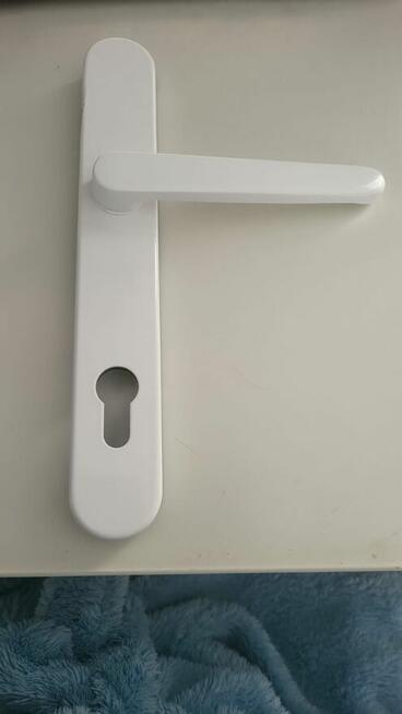 Klamka drzwiowa 35AR/1020 KL/KL biała PZ92 strona zew. pod ż