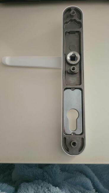 Klamka drzwiowa 35AR/1020 KL/KL biała PZ92 strona zew. pod ż