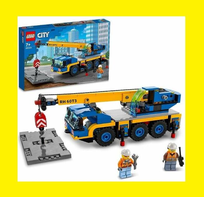 LEGO City Budowa Samochód 60324 Żuraw Auot Dźwig