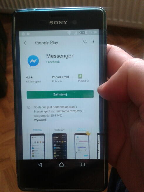 Sony smartfon-komplet.etui, karta startowa nowa, sluch.nowe