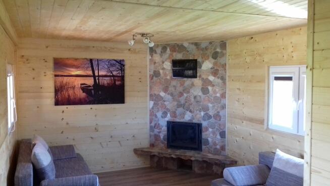 Klimatyzowany domek ze stawem dla 9 osób - Bieszczady