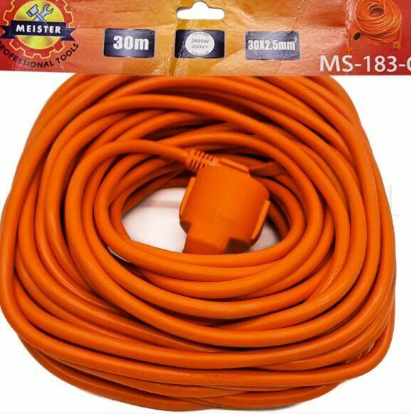 Przedłużacz ogrodowy 30m - 3x2,5mm