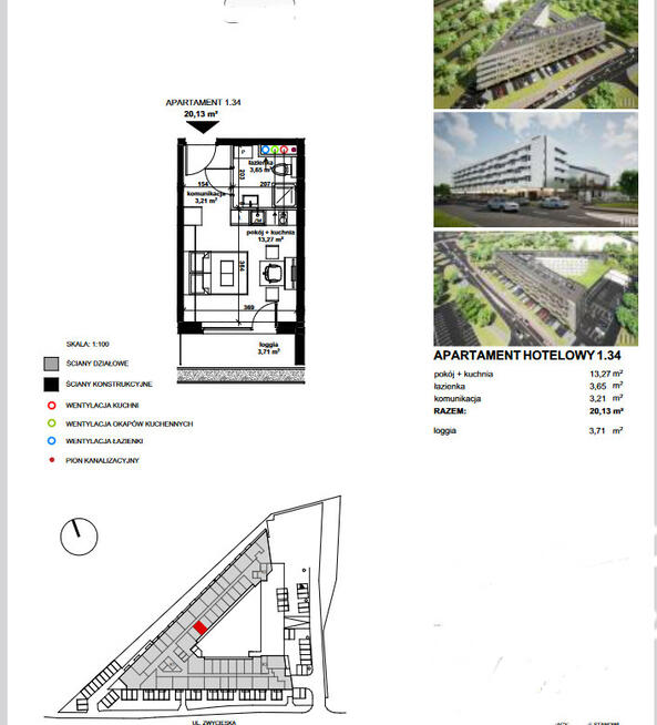 Apatrament hotelowy, kawalerka. wykończone pod klucz, dla studenta, pod wynajem