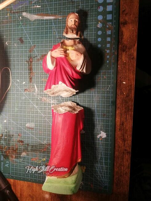 Naprawa renowacja odmalowywanie figur świętych sakralnych