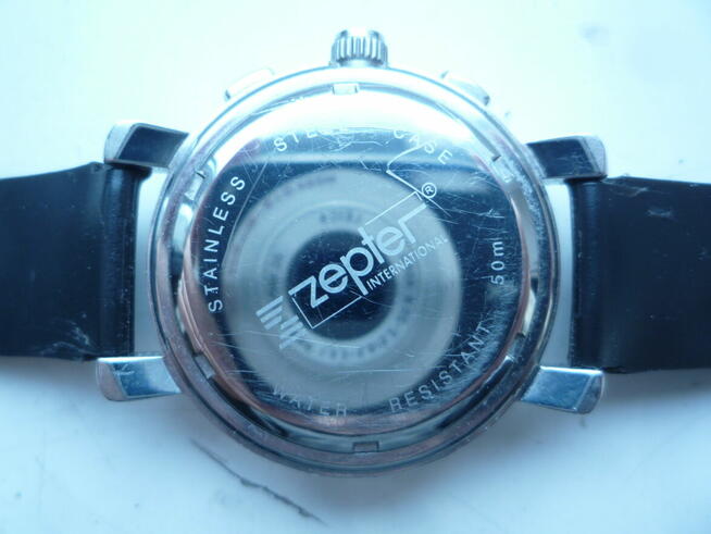 Markowy zegarek szwajcarski ZEPTER Chronograph